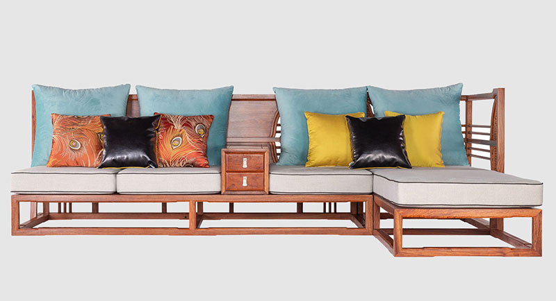 泉州中式家居装修实木沙发组合家具效果图